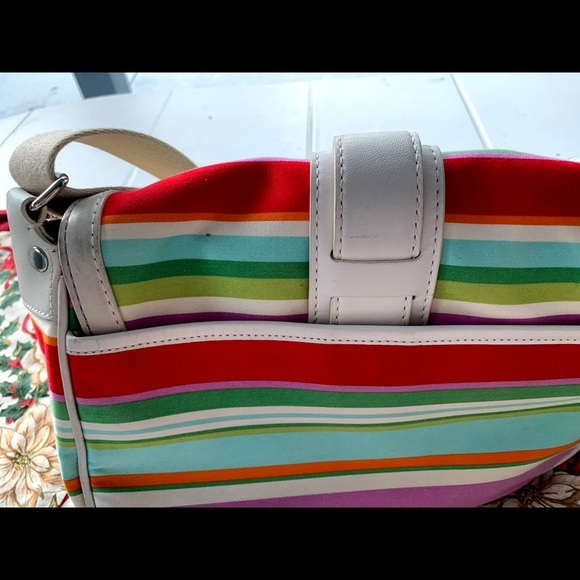 Multicolor striped Coach purse - Picture 7 of 8